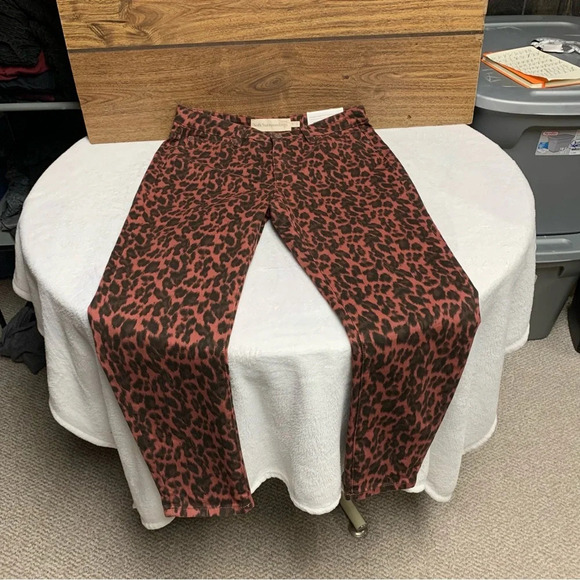 Soft Surroundings size 12P brown animal print skinny ankle pants NWT - Picture 7 of 7